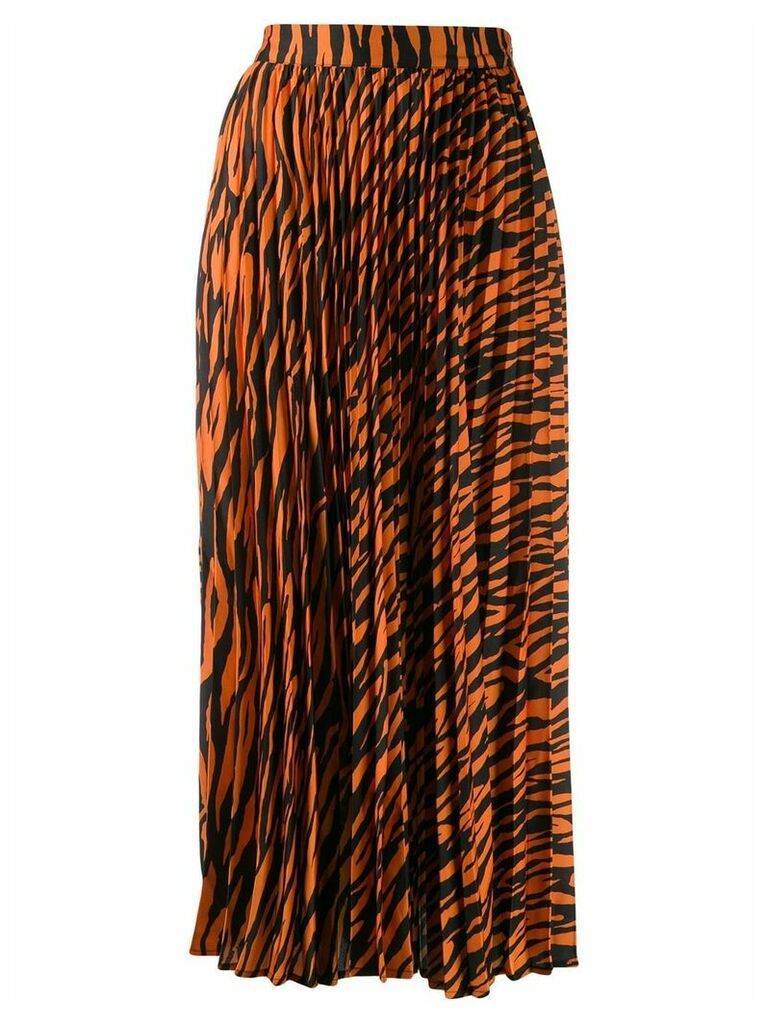 Andamane Becky zebra print skirt - ORANGE