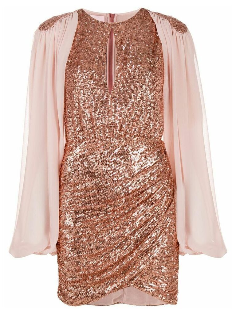 Giamba sequin embroidred dress - PINK
