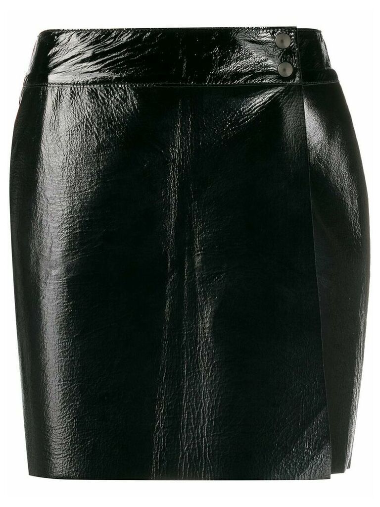 Htc Los Angeles glossy-effect mini skirt - Black