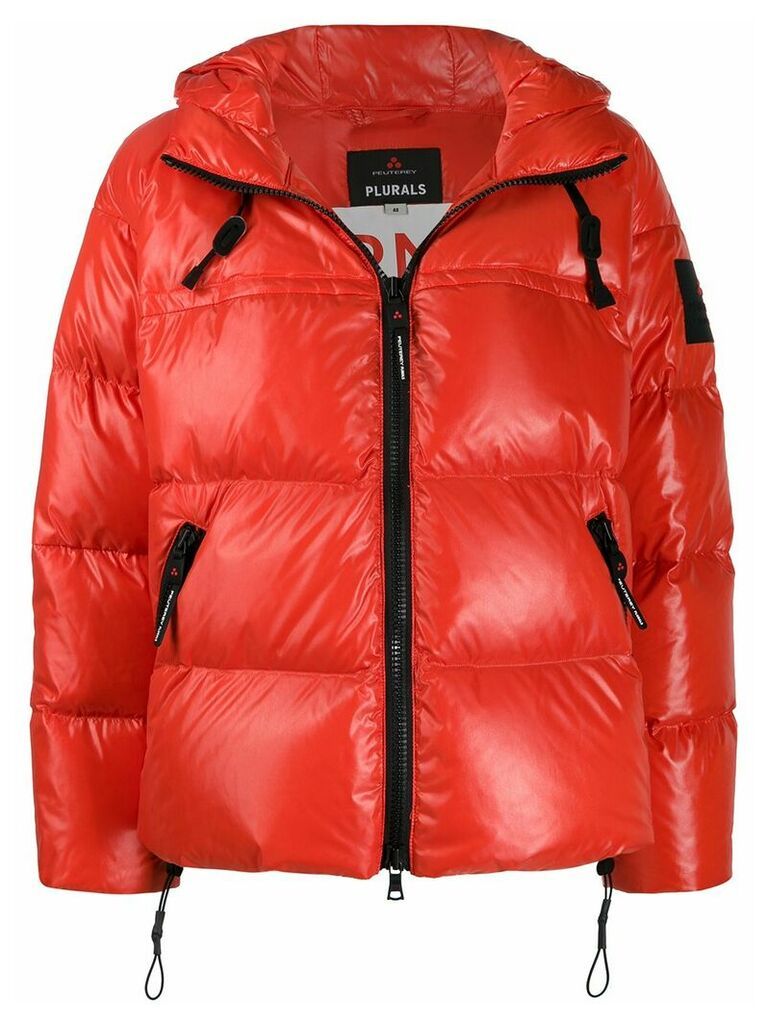 Peuterey hooded puffer jacket - Red