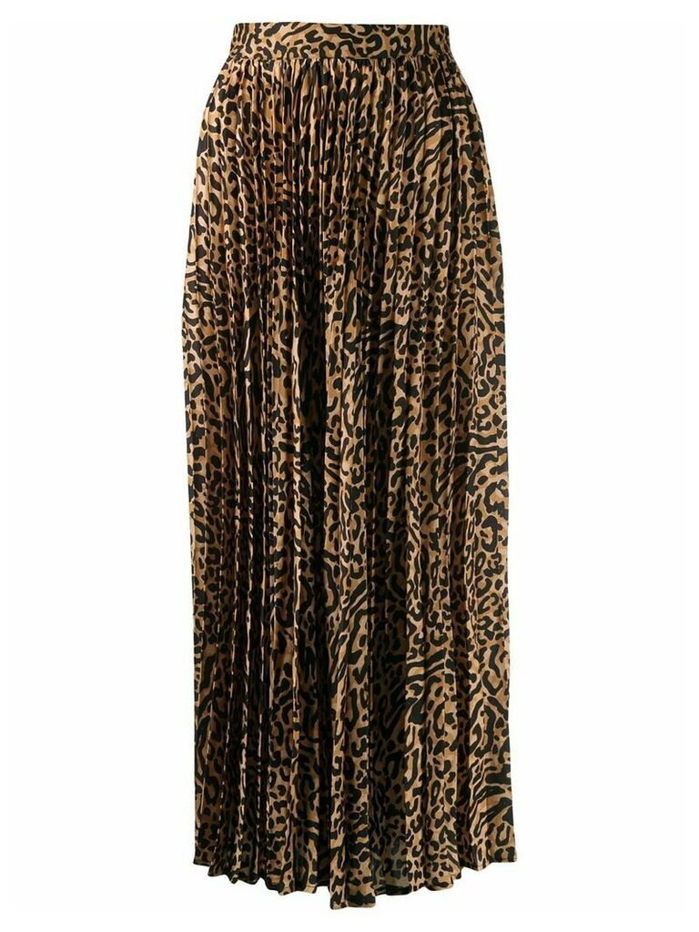 Andamane Becky leopard print skirt - Black