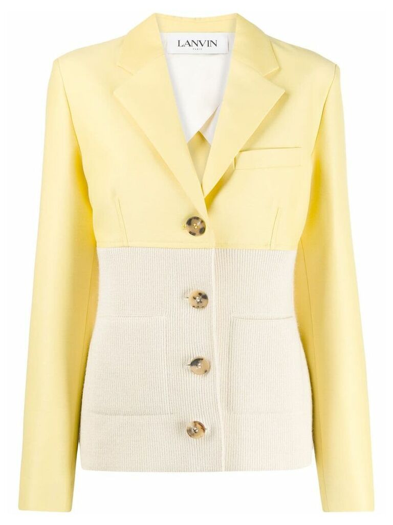 LANVIN hybrid blazer jacket - Yellow
