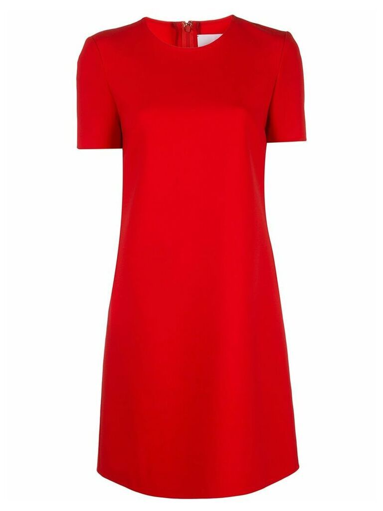 Carolina Herrera short shift dress - Red