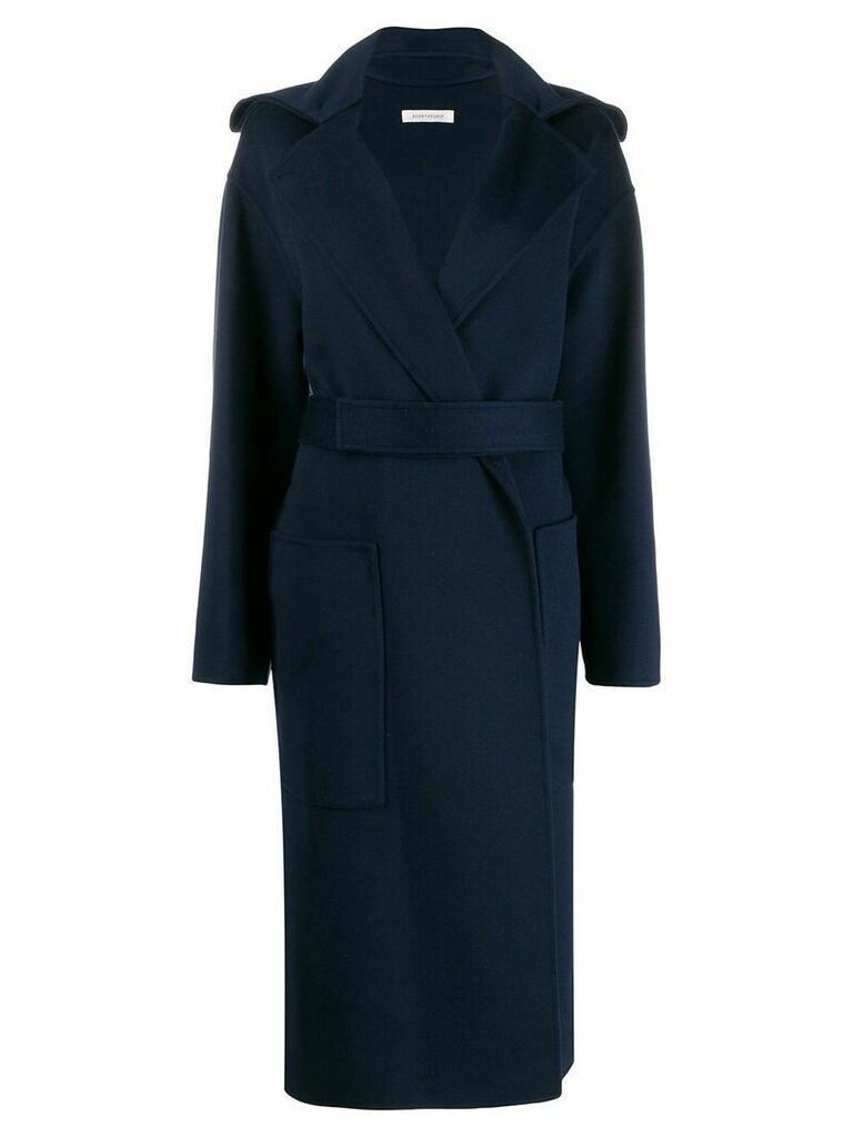 Boon The Shop belted midi coat - Blue