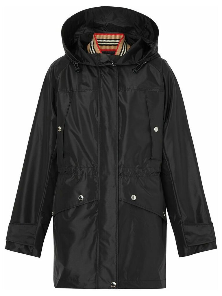 Burberry detachable gilet zipped coat - Black