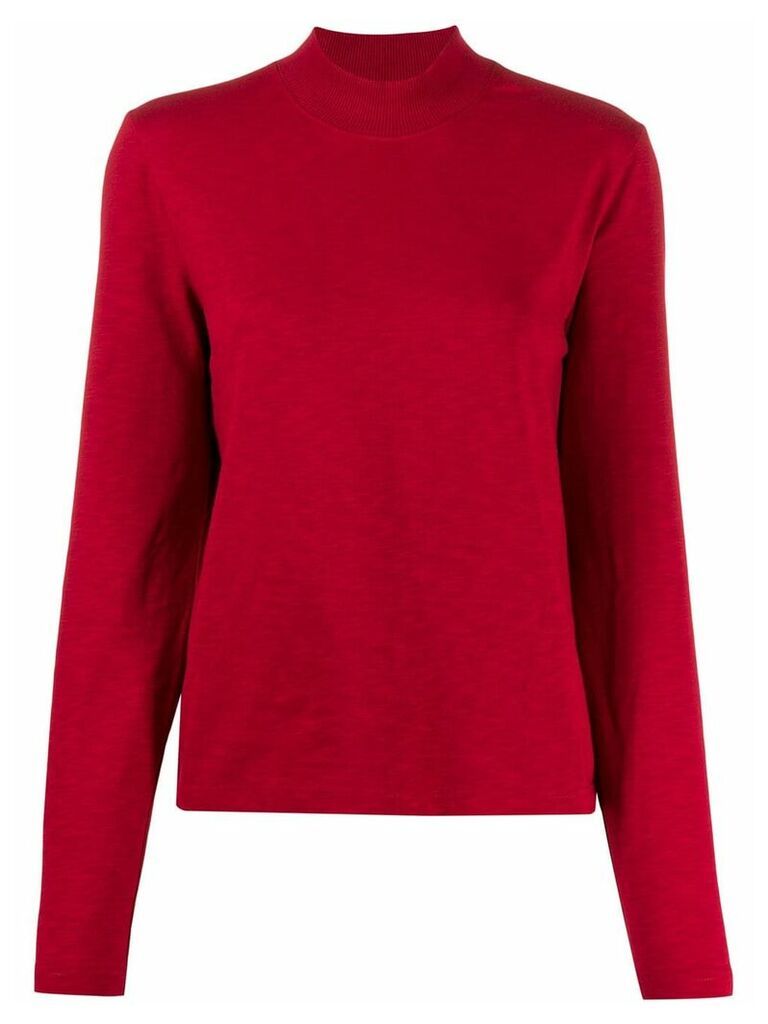 YMC roll-neck jersey top - Red