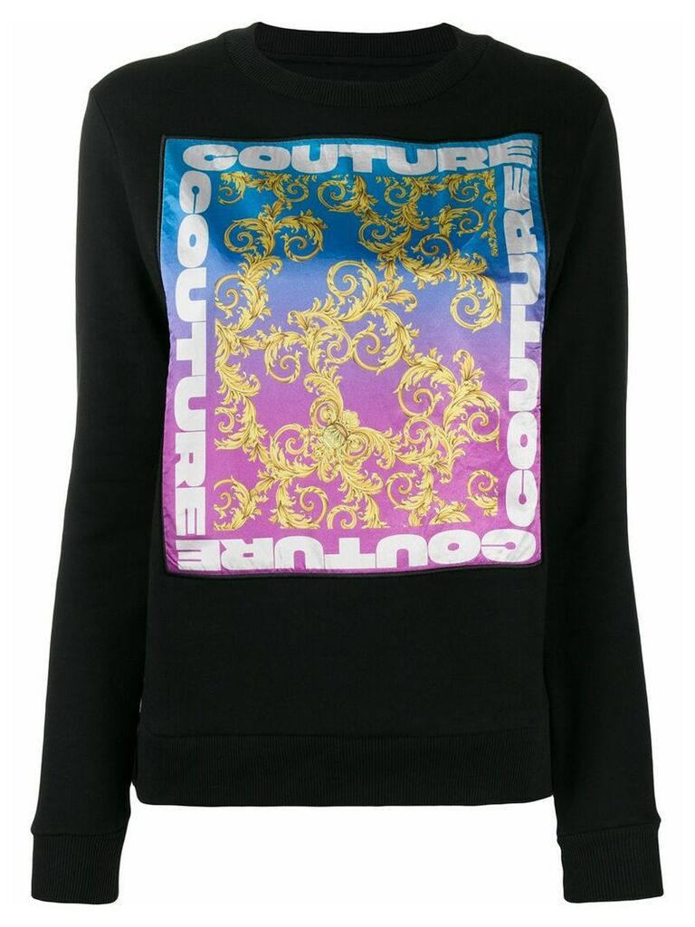 Versace Jeans Couture graphic print sweatshirt - Black