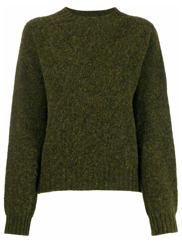 YMC crew-neck knit sweater - Green