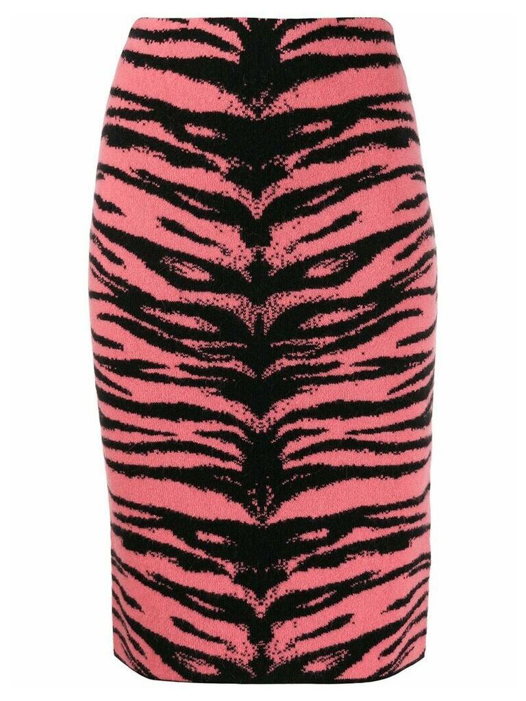 Laneus zebra pattern skirt - PINK