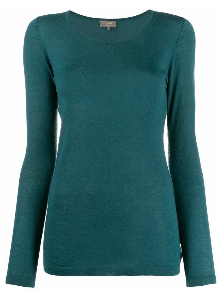 N.Peal cashmere round neck sweater - Blue