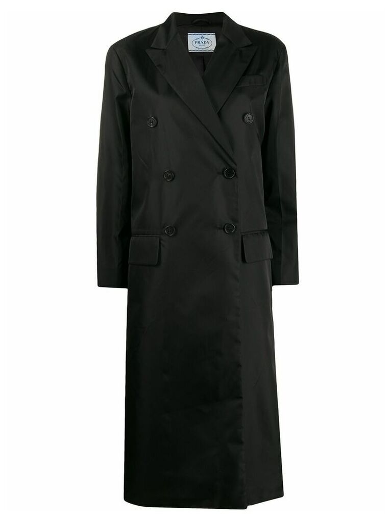 Prada double breasted coat - Black