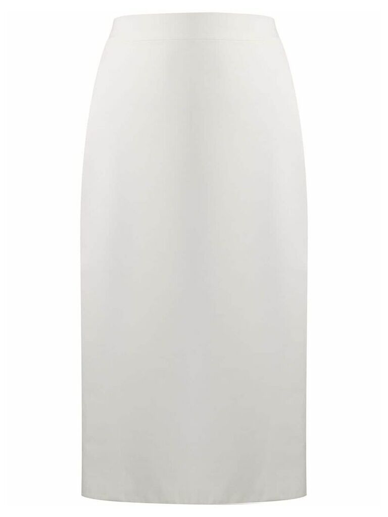 Loulou high-waisted pencil skirt - White