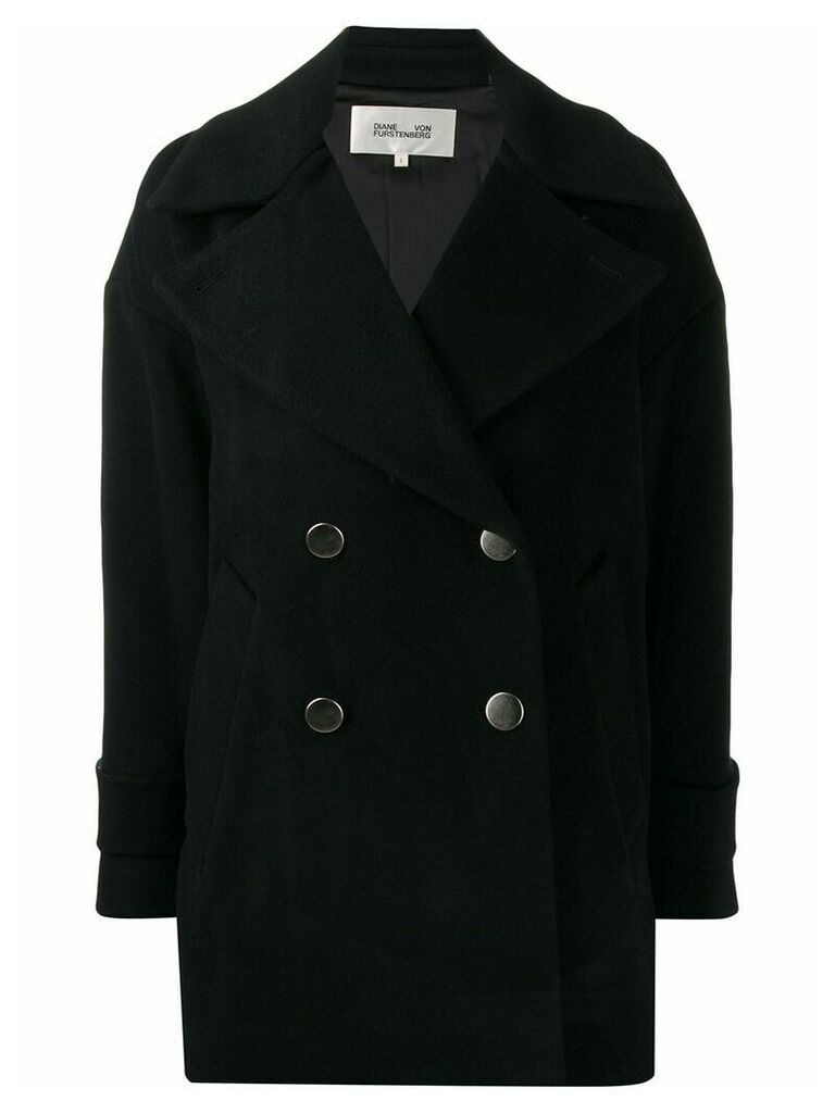 Diane von Furstenberg Olivera double breasted coat - Black