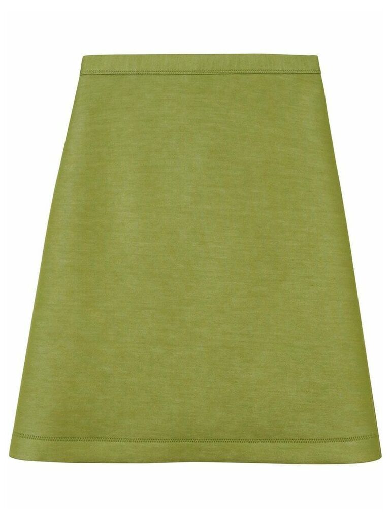 Burberry double-faced neoprene skirt - Green