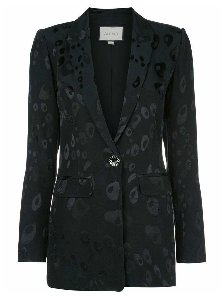 Alexis fitted printed blazer - Blue