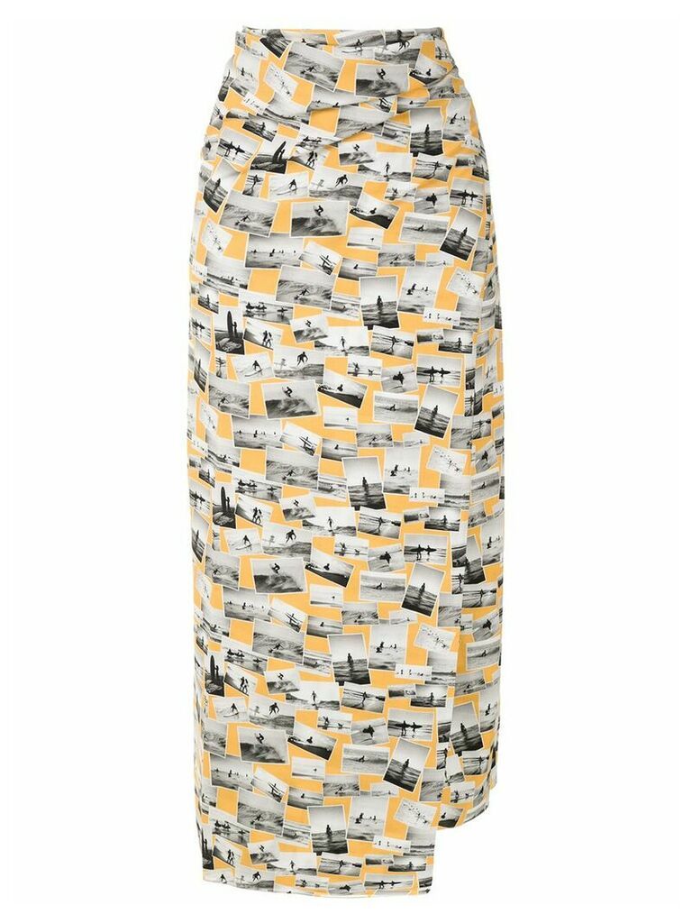 Gloria Coelho photografic print skirt - Multicolour