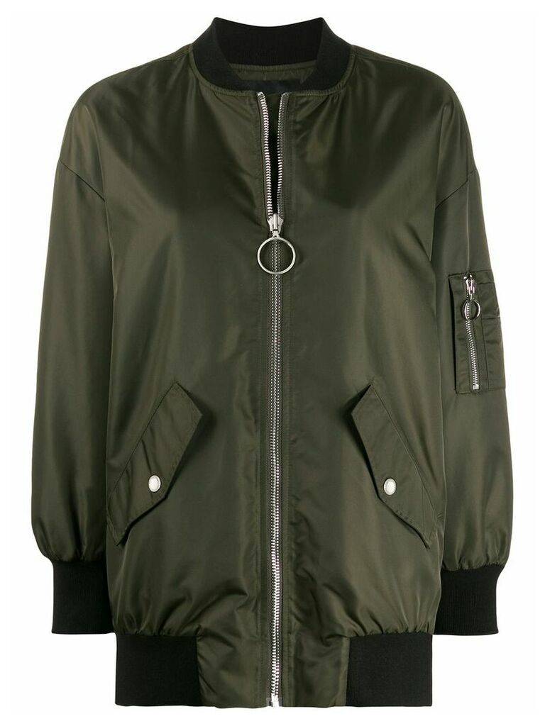 Ermanno Ermanno zipped bomber jacket - Green