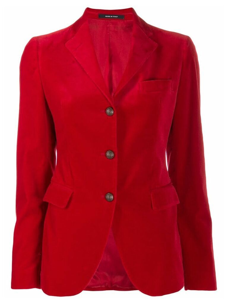Tagliatore fitted single-breasted blazer - Red
