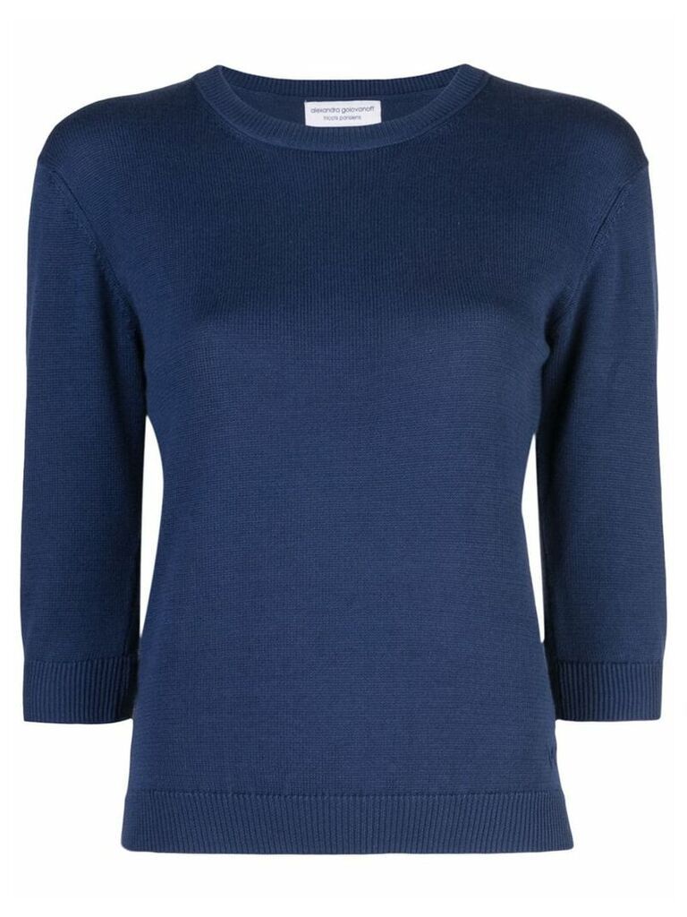 Alexandra Golovanoff fitted sweater - Blue