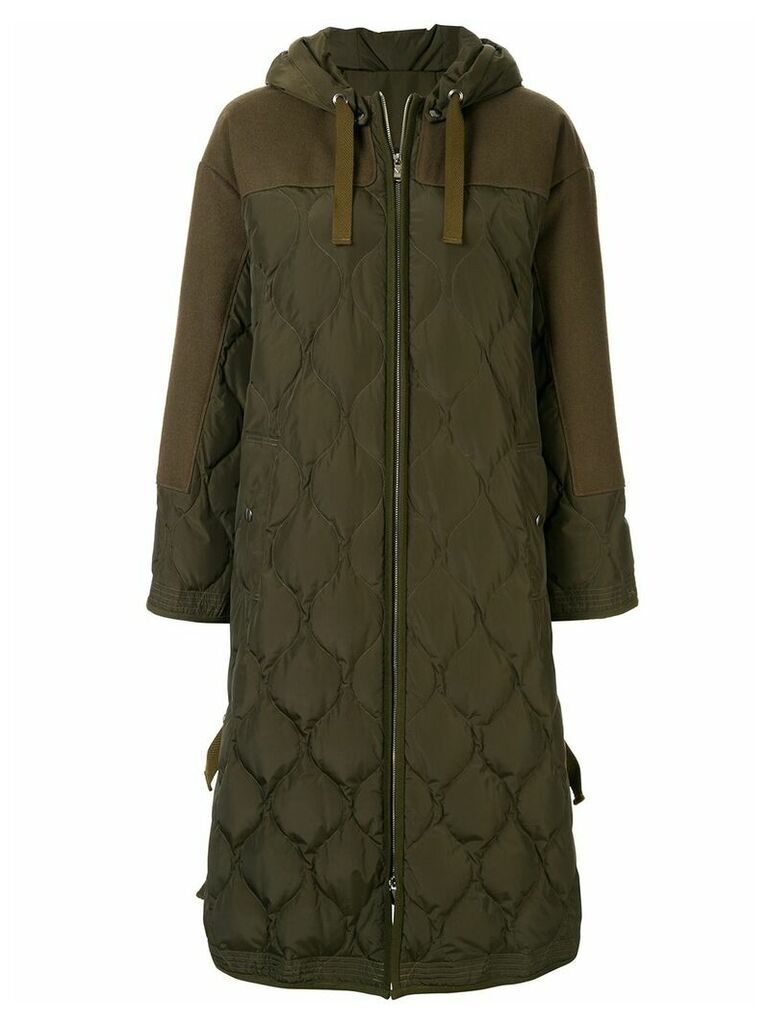Muller Of Yoshiokubo hooded quilted jacket - Green