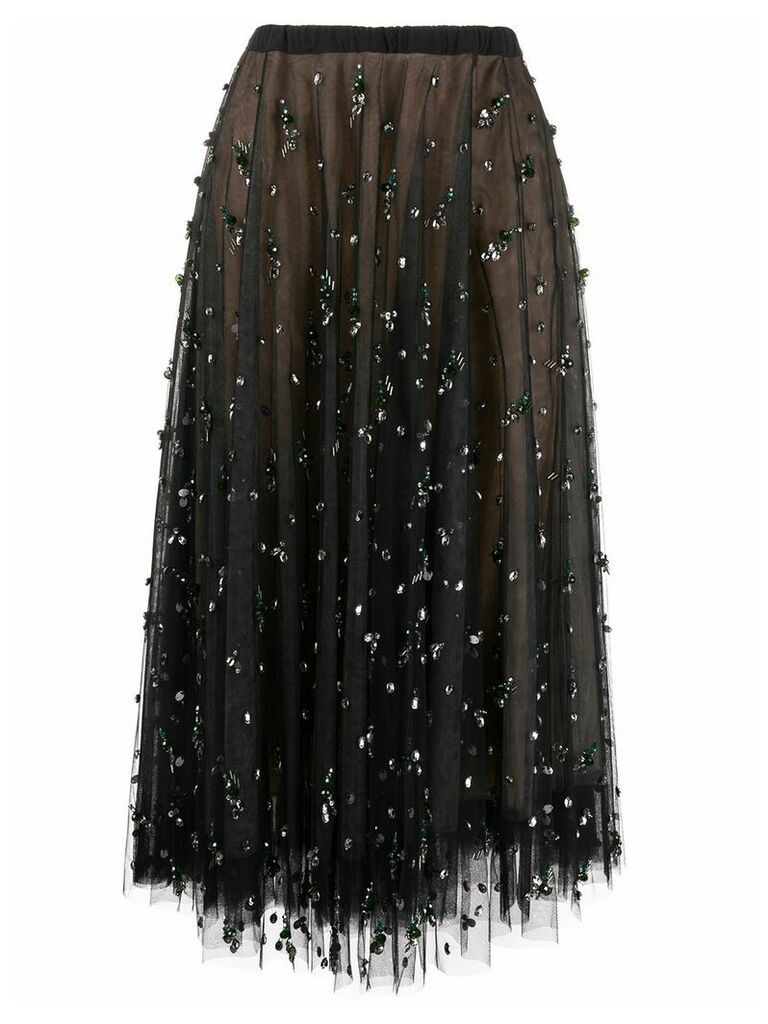 Rochas layered skirt - Black