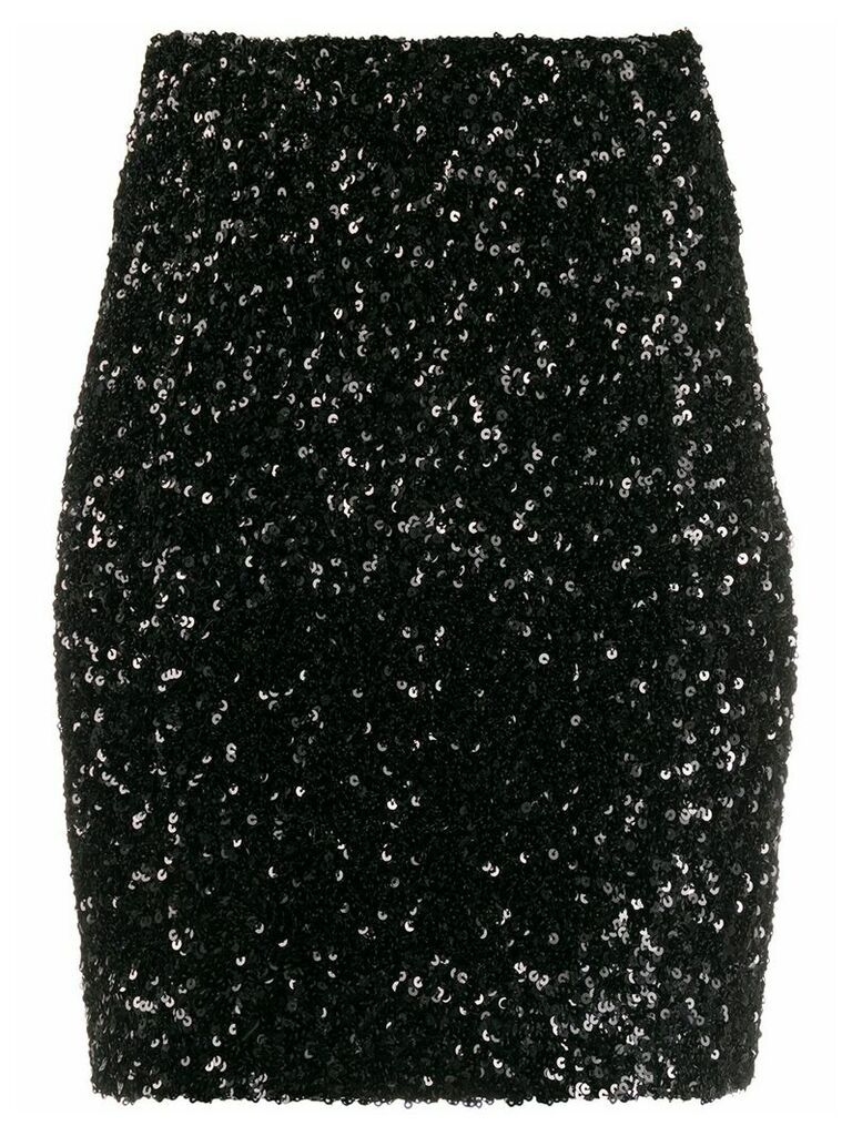 Redemption sequin fitted skirt - Black