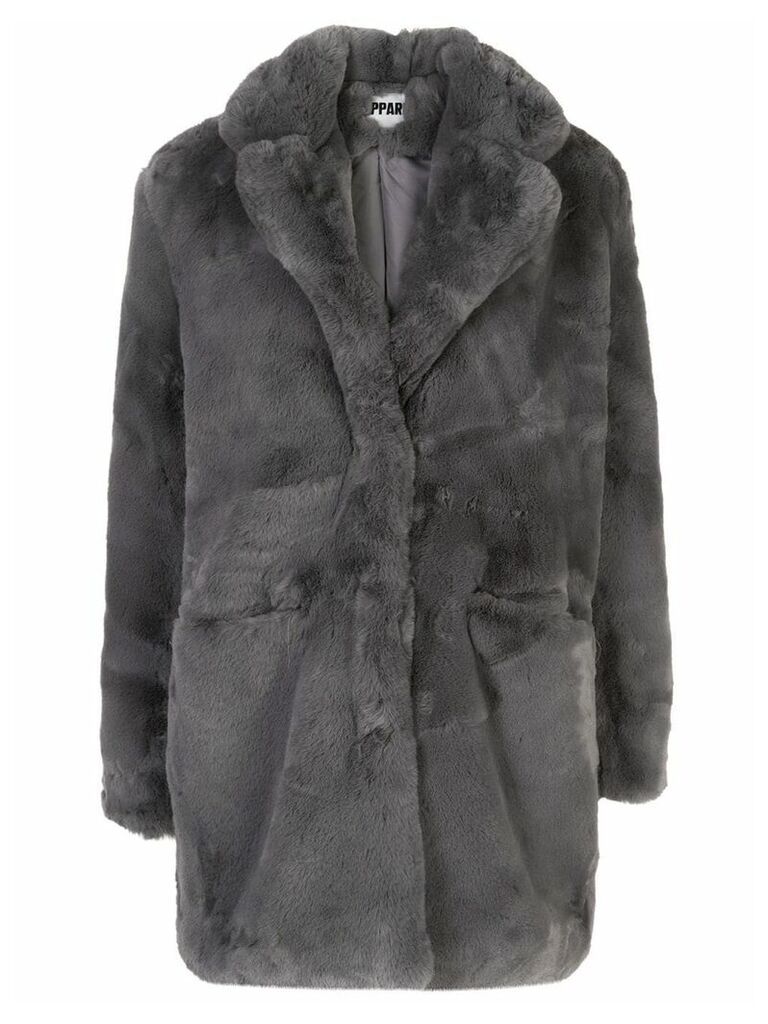 Apparis Sophie faux fur coat - Grey