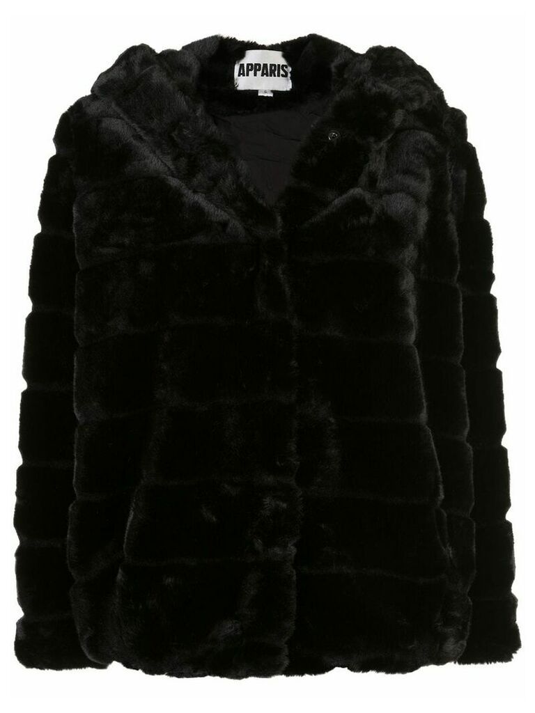 Apparis Goldie short faux-fur coat - Black