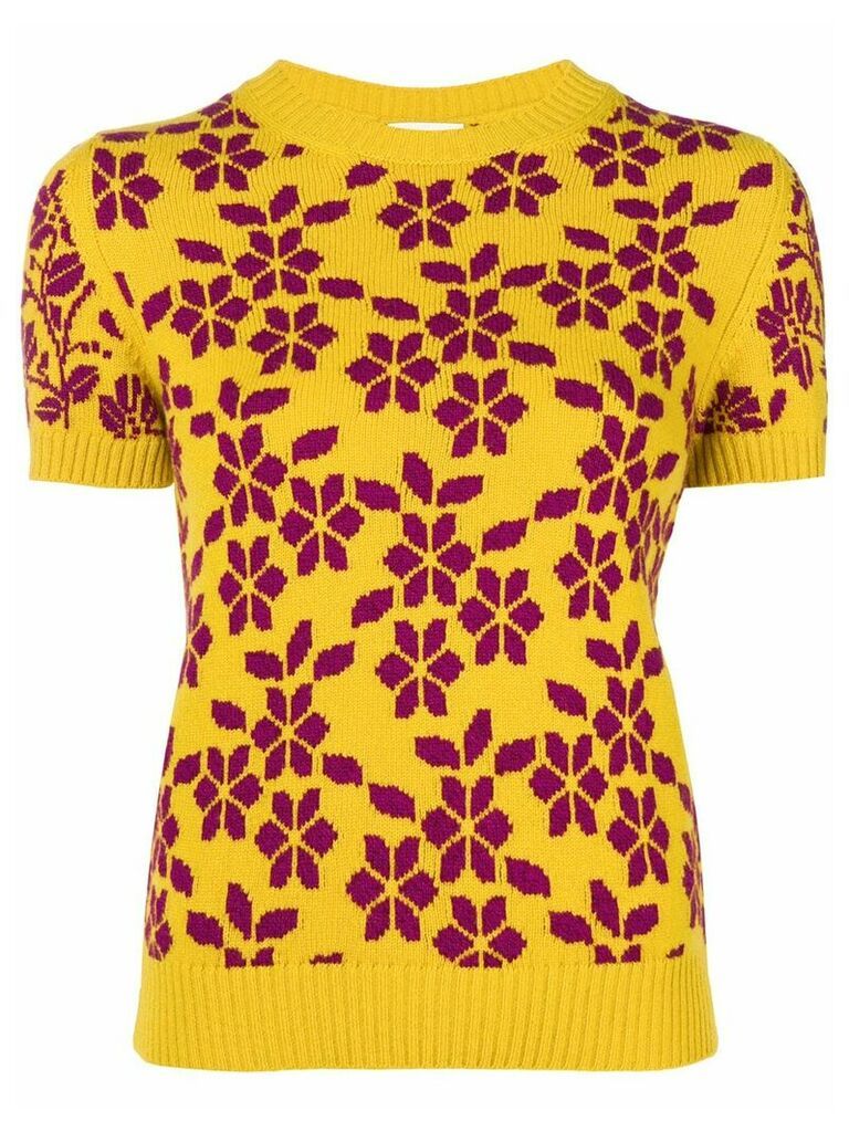 Barrie New Delft cashmere top - Yellow