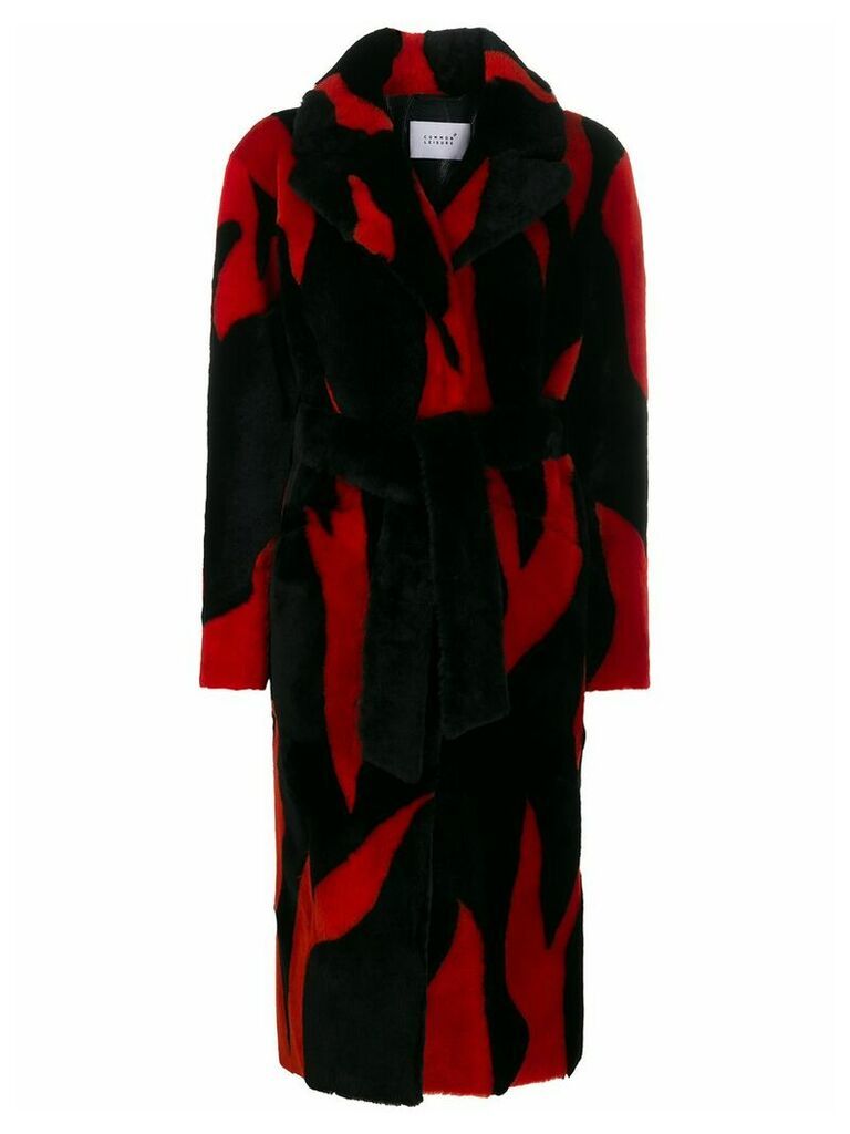 Common Leisure Lovefire oversized longline coat - Black