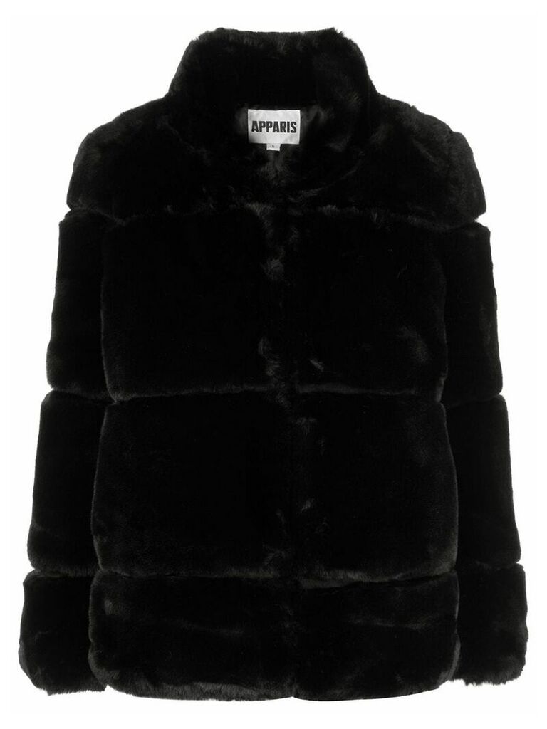 Apparis Sarah faux fur coat - Black
