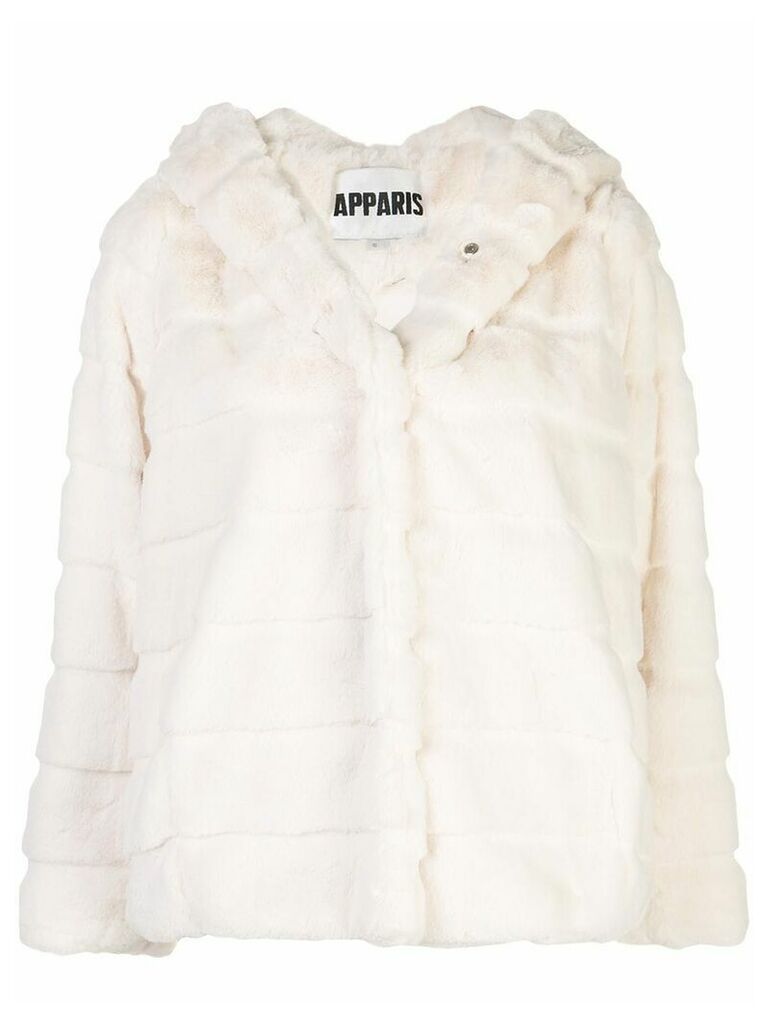 Apparis Goldie short faux-fur coat - White