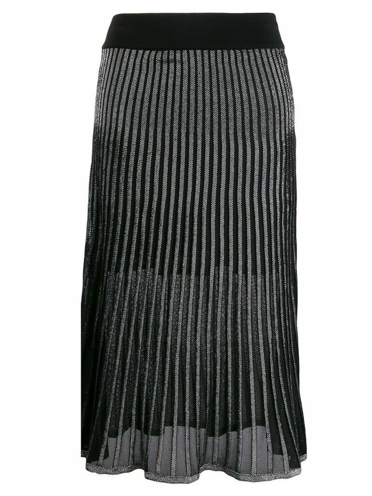Balmain two-toned pleated skirt - Black