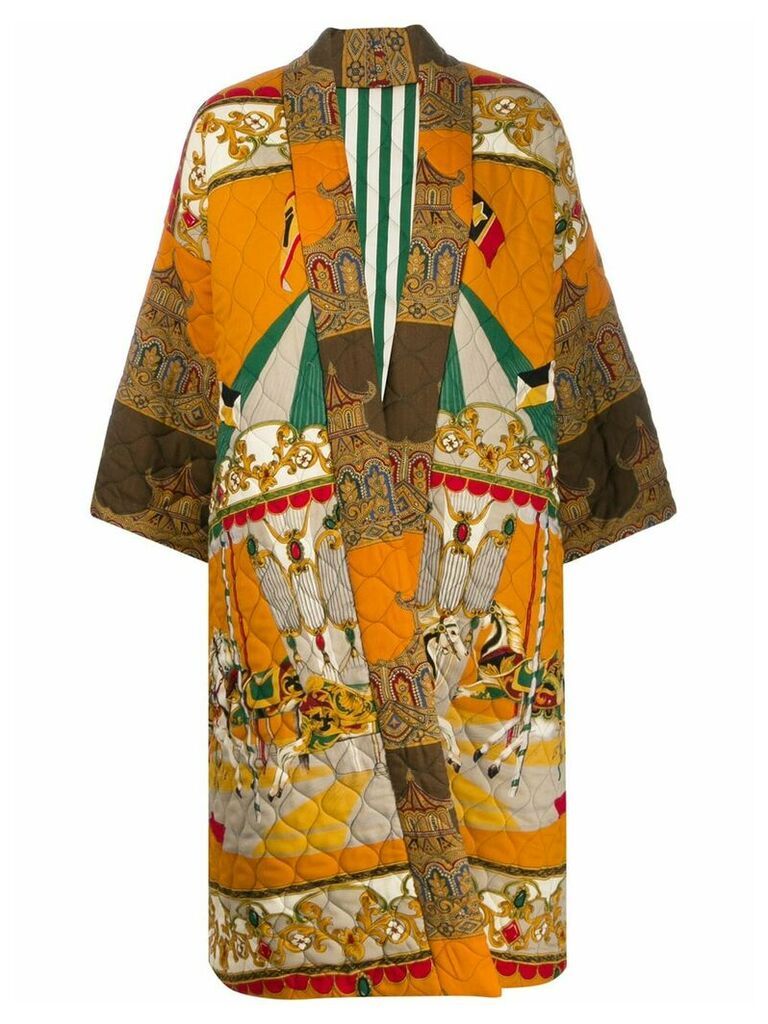 Rianna + Nina Carnaval silk coat - ORANGE