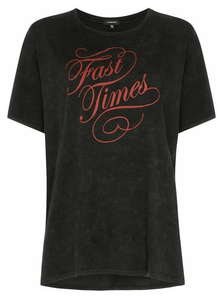 R13 Fast Times print T-shirt - Black