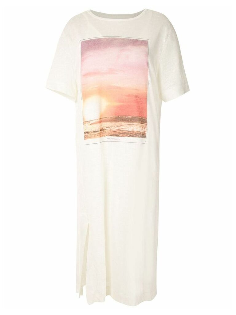 Osklen Sunrise midi T-shirt dress - White