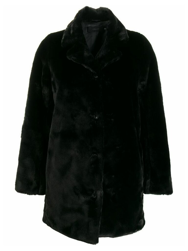 J Brand boxy fit button down coat - Black