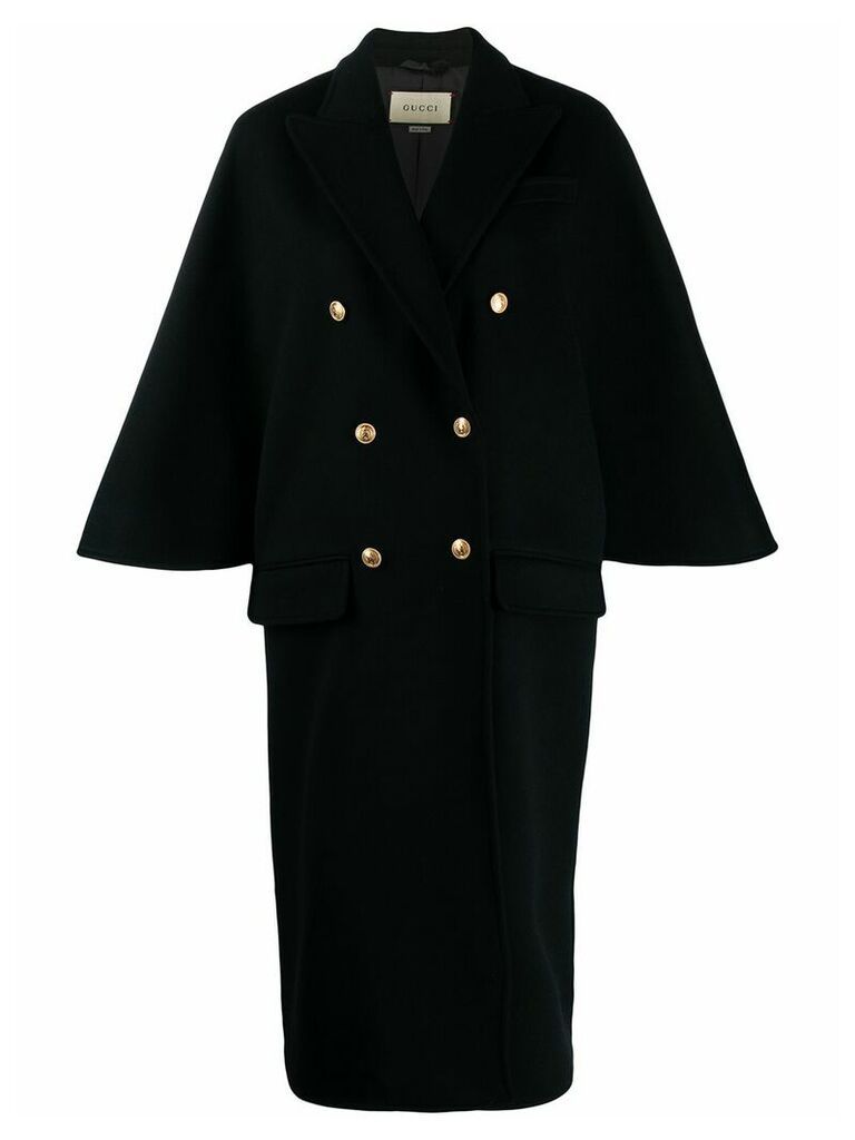 Gucci double-breasted peacoat - Black