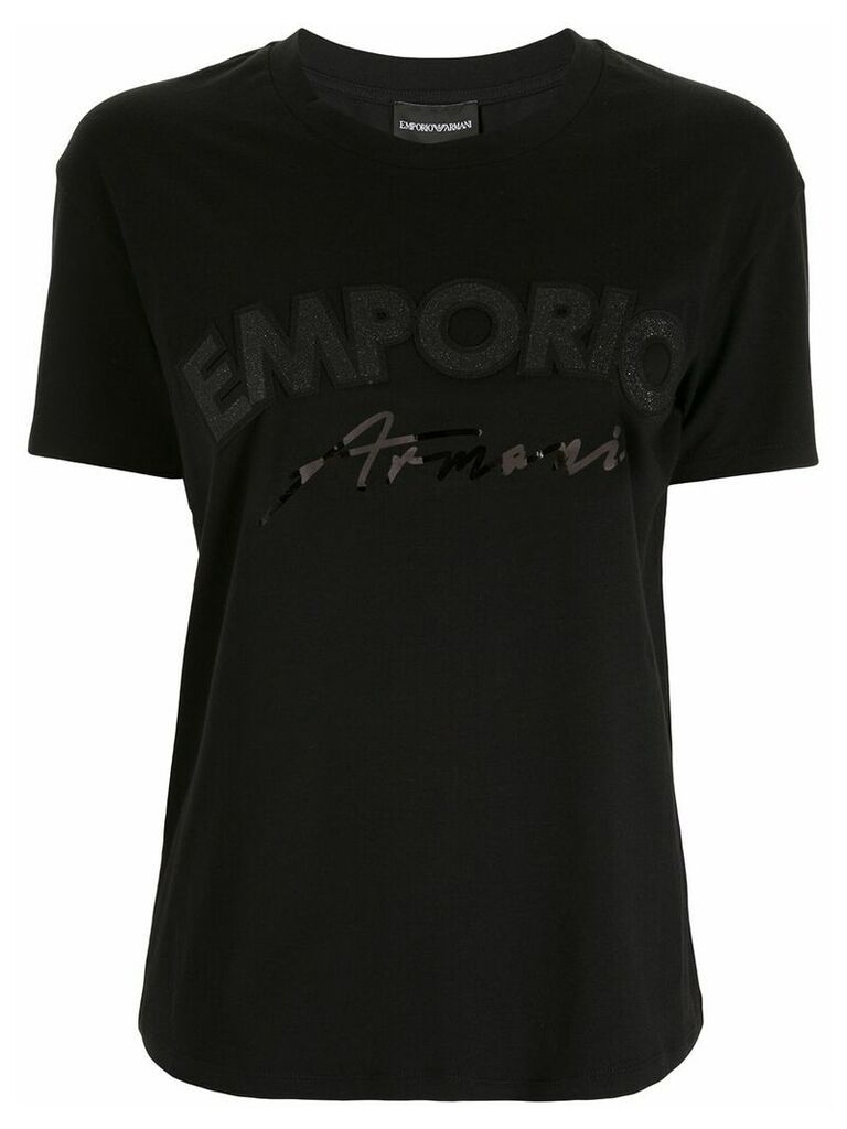Emporio Armani Branded logo T-shirt - Black