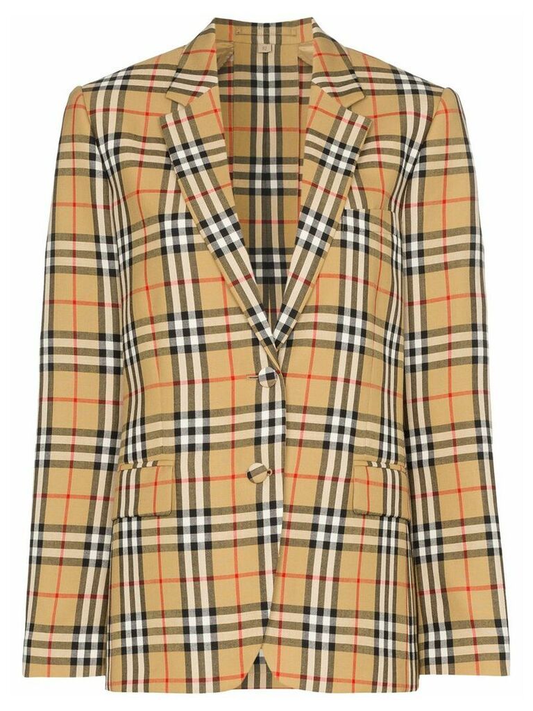 Burberry vintage check blazer - Brown