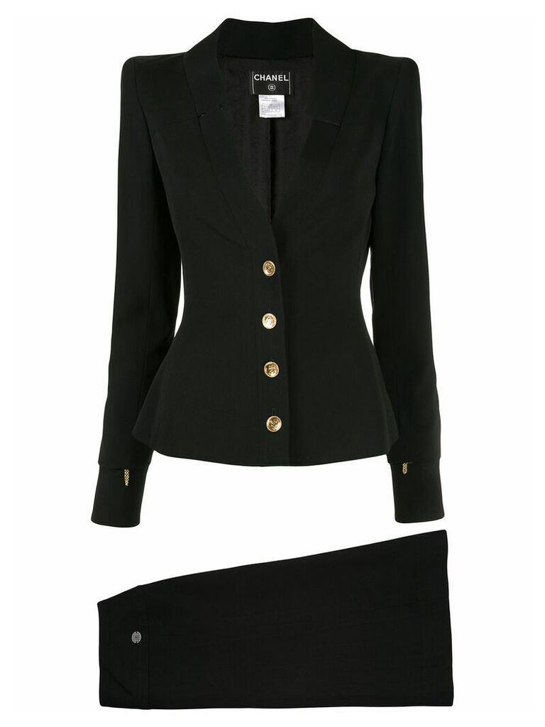 Chanel Pre-Owned two-piece skirt suit - Black