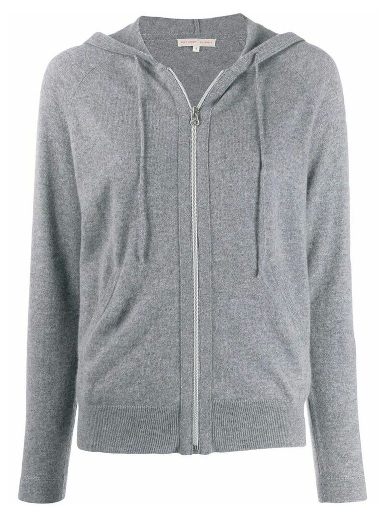 Filippa K zip-up cashmere hoodie - Grey