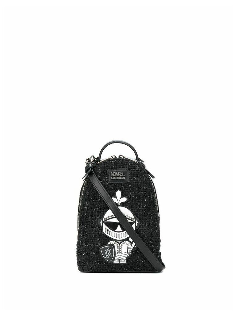 Karl Lagerfeld K/Treasure Tweed backpack - Black