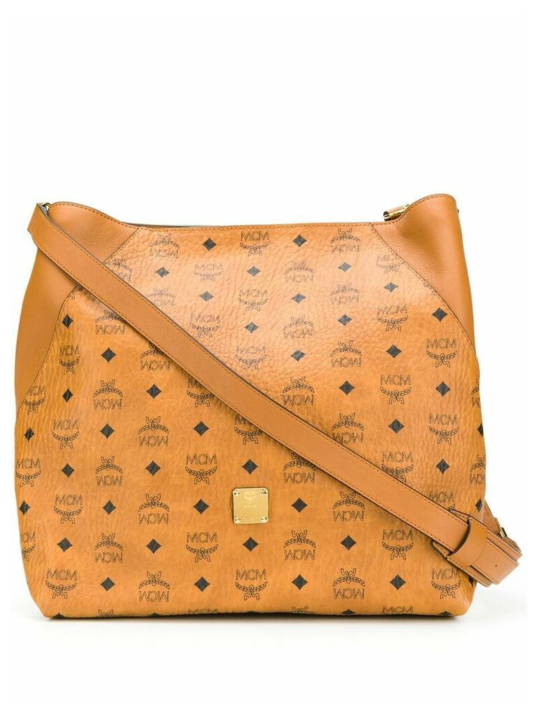 MCM all-over logo tote - Brown