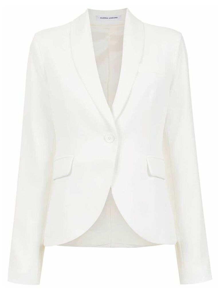 Gloria Coelho tuxedo blazer - White
