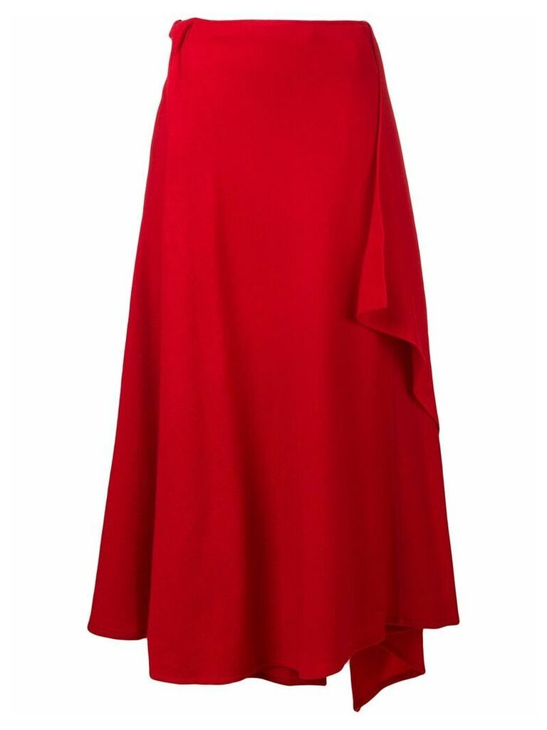 Yohji Yamamoto wrap around skirt - Red