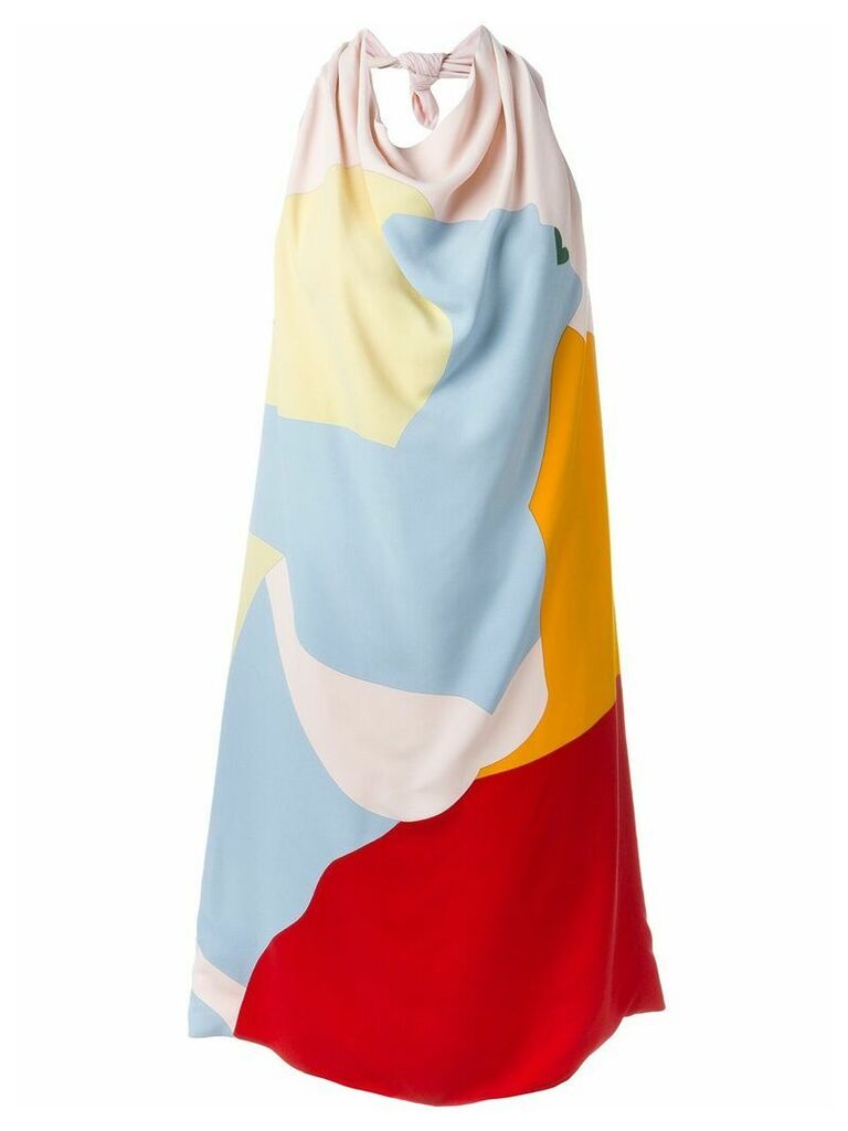 Nina Ricci open back dress - Multicolour