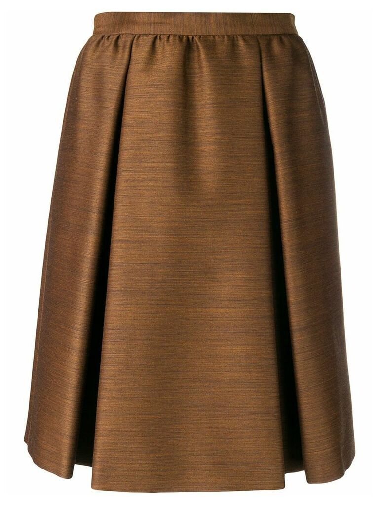 Bottega Veneta pleated skirt - Brown