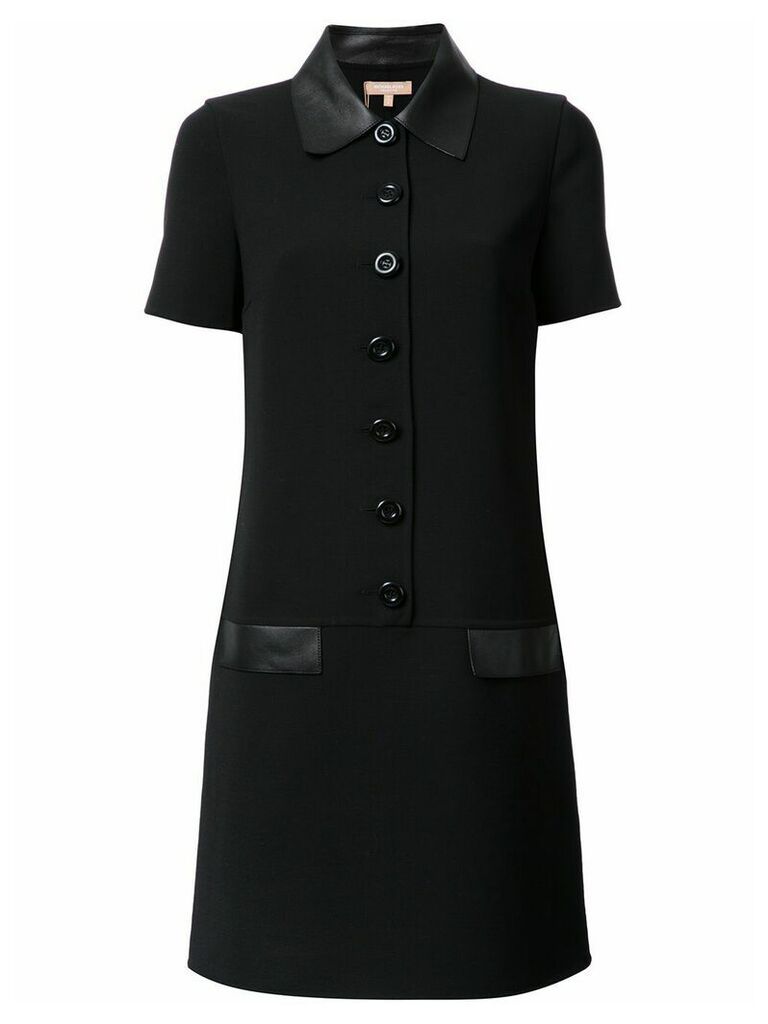 Michael Kors Collection shortsleeved shirt dress - Black