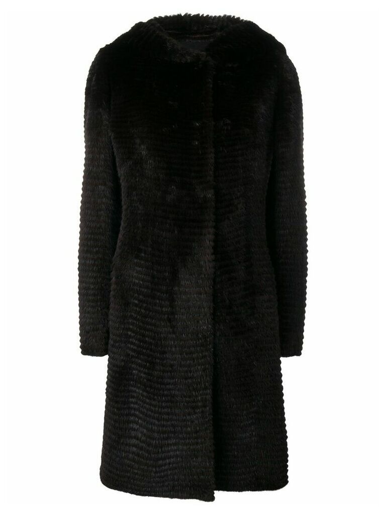 Liska Valencia hooded coat - Brown